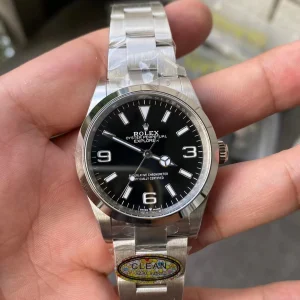 Clean Factory Rolex Explorer 124270 36mm A3230 Black Dial with Large 3,6,9 & Stick Markers