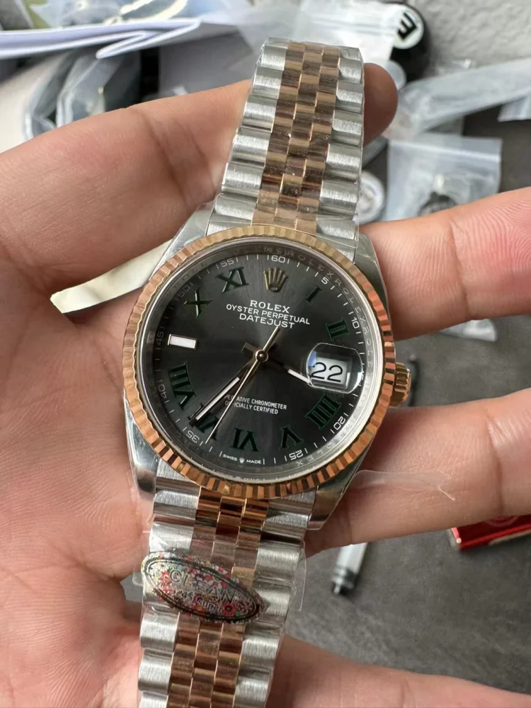 Clean Factory Rolex Datejust 126233 36mm SH3235 Gray dial Jubilee bracelet