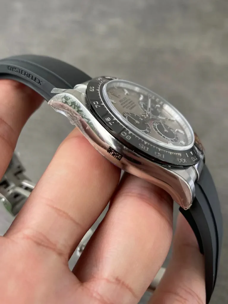 Clean Factory Rolex Daytona 116519 40mm Gray Dial Oysterflex strap