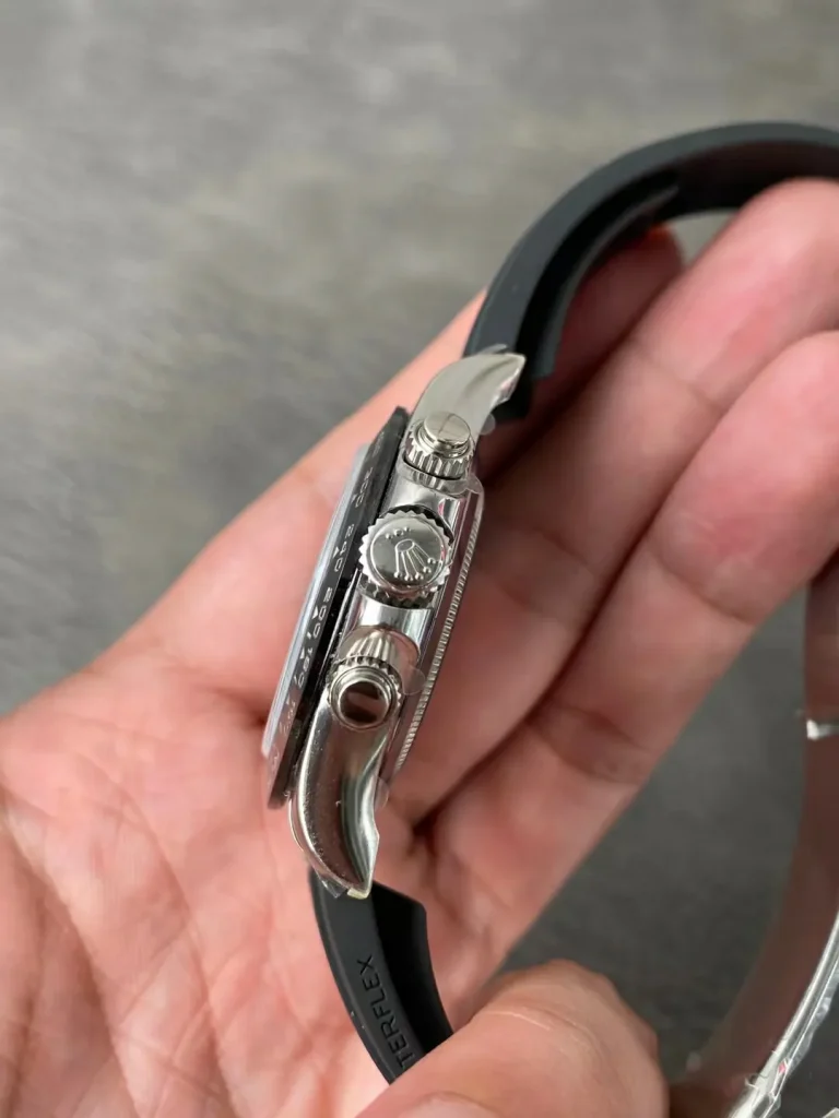 Clean Factory Rolex Daytona 116519 40mm Gray Dial Oysterflex strap