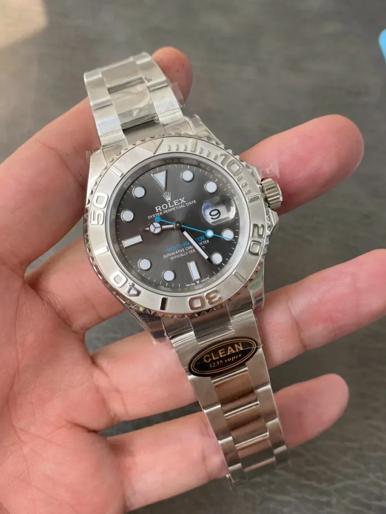 Clean Factory Rolex Yacht-Master 126622 40mm VR3235 Grey Dial with Round Markers