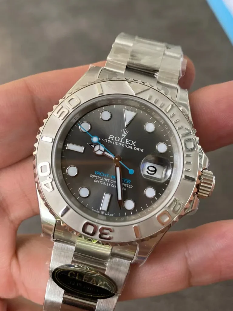 Clean Factory Rolex Yacht-Master 126622 40mm VR3235 Grey Dial with Round Markers