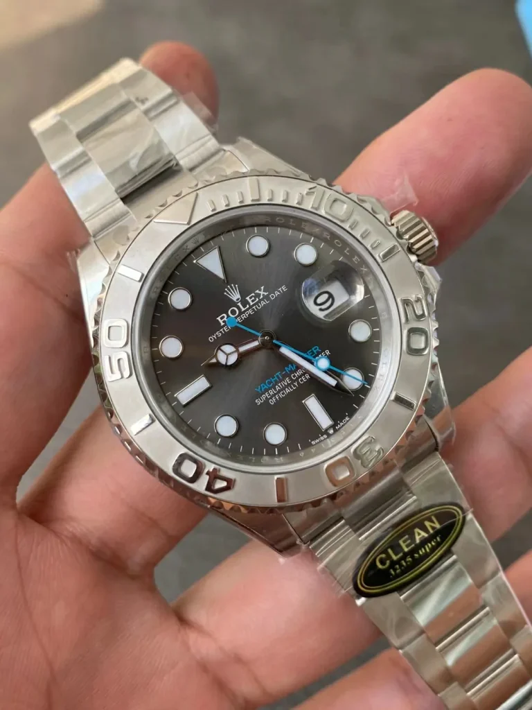 Clean Factory Rolex Yacht-Master 126622 40mm VR3235 Grey Dial with Round Markers