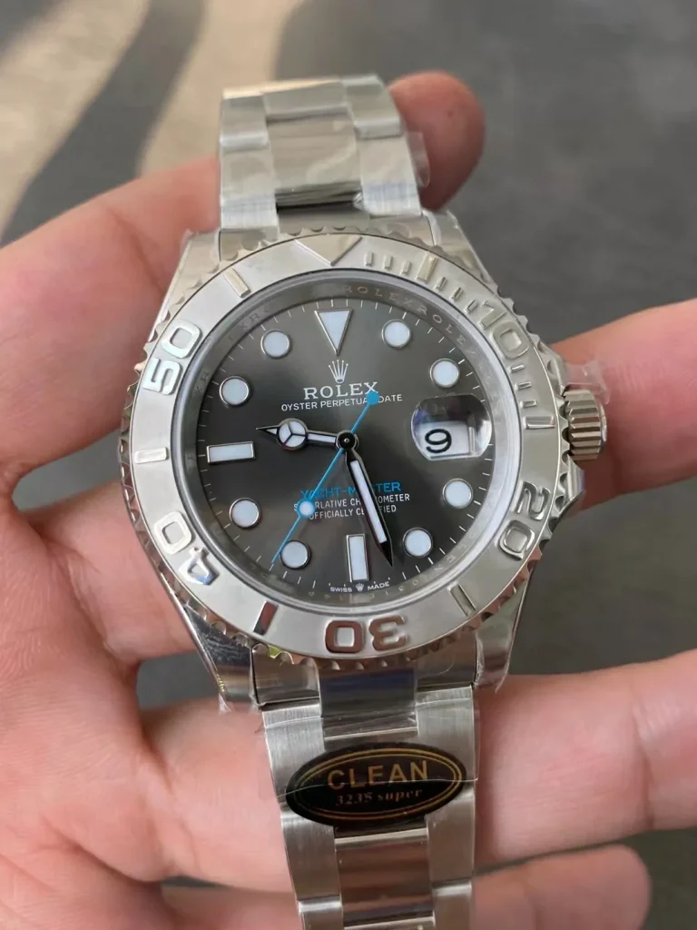 Clean Factory Rolex Yacht-Master 126622 40mm VR3235 Grey Dial with Round Markers