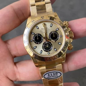 Clean Factory Rolex Daytona 116508 40mm Superlumed yellow gold dial and hands in correct blue color Bracelet