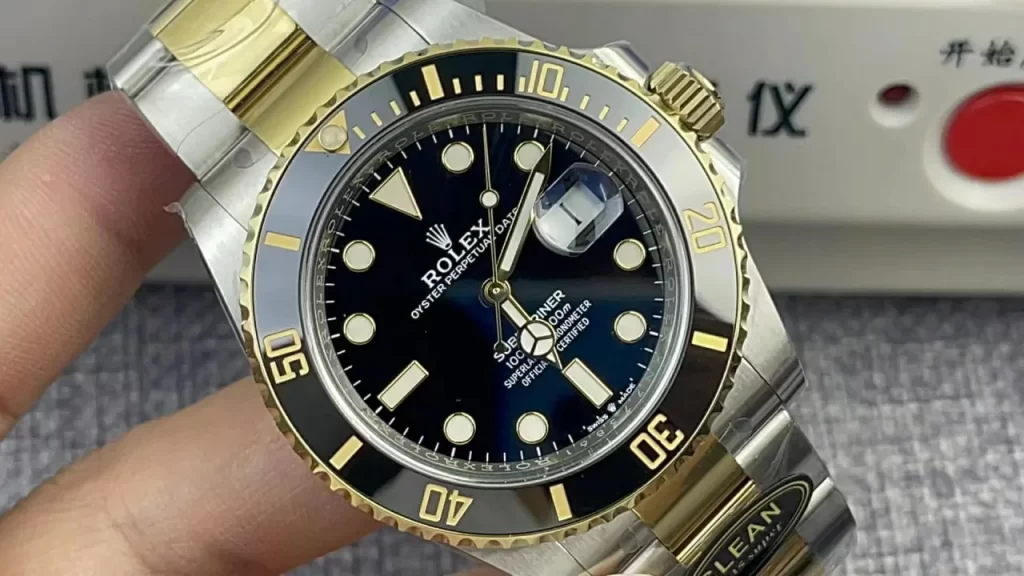 Clean Factory Rolex Submariner 126613 40mm 3235 Black Dial with Dot Markers (Super Blue Superlume Applied)