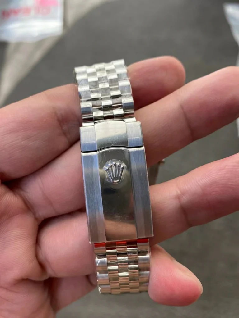Clean Factory Rolex Datejust 126334 41mm SH3235 Rhdoium Dial with Green Roman Markers Jubilee bracelet