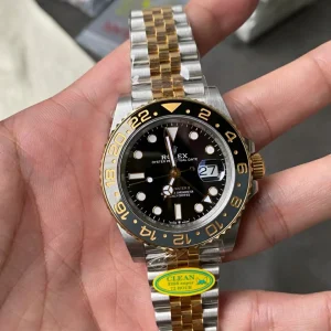 Clean Factory Rolex GMT-Master II 126713 40mm DD3285 Black Dial with Round Markers (Correct Hand Stack) – Superlume Jubilee bracelet
