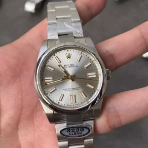 Clean Factory Rolex Oyster Perpetual 124300 41mm 3230 Silver dial Bracelet
