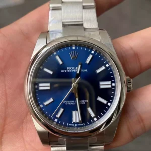 Clean Factory Rolex Oyster Perpetual 124300 41mm 3230 Blue dial Bracelet