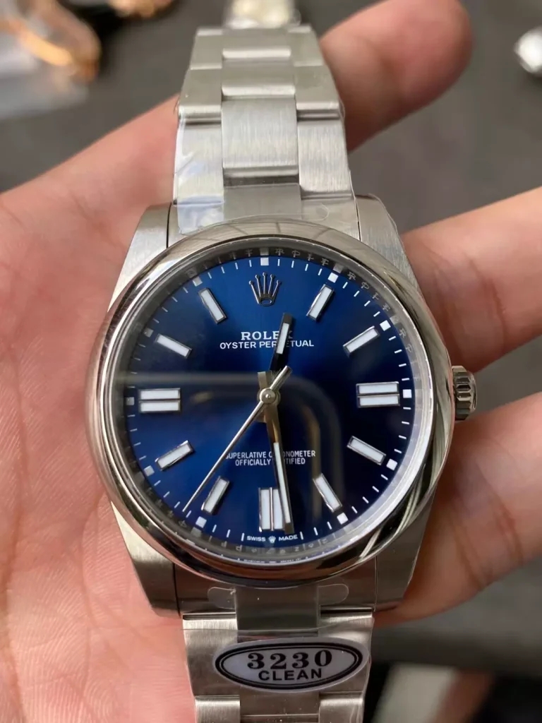 Clean Factory Rolex Oyster Perpetual 124300 41mm 3230 Blue dial Bracelet