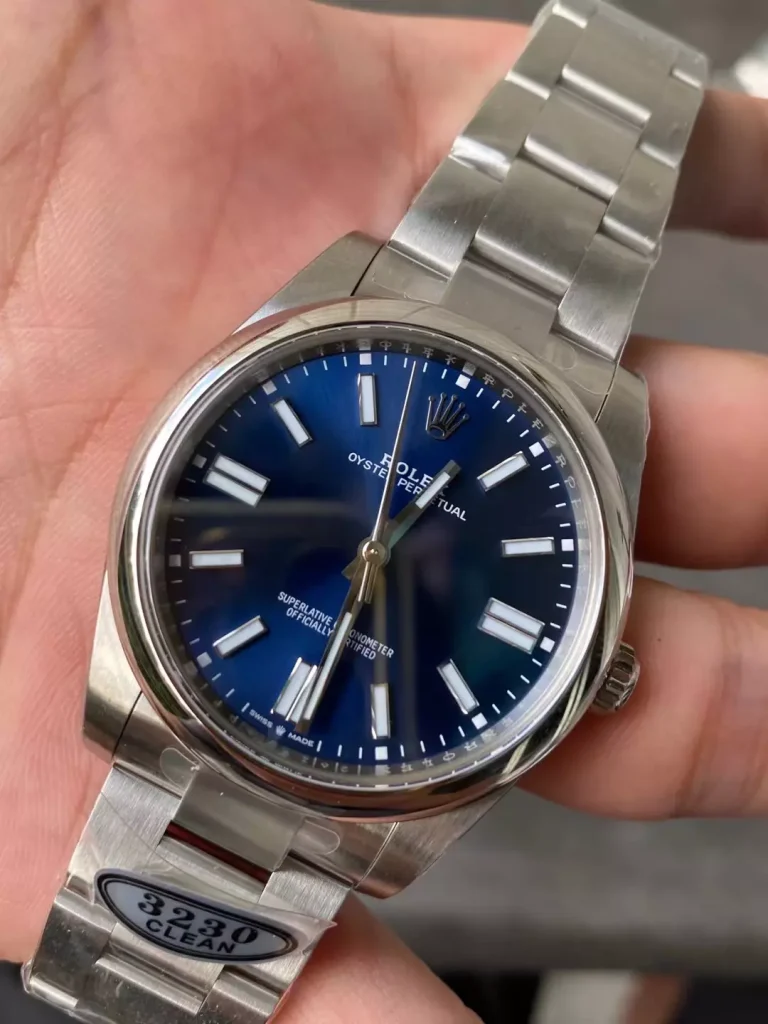 Clean Factory Rolex Oyster Perpetual 124300 41mm 3230 Blue dial Bracelet