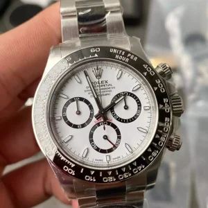 Clean Factory Rolex Daytona 126500 40mm SH4131 Clean Factory Superlumed White dial and hands in correct blue Bracelet