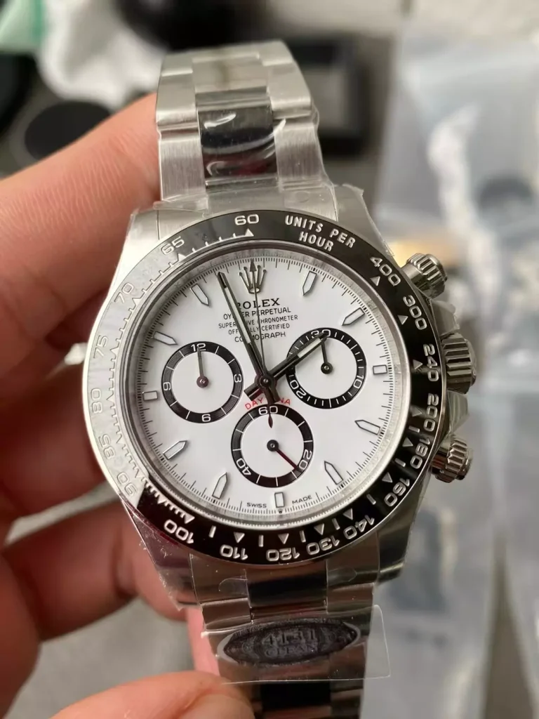 Clean Factory Rolex Daytona 126500 40mm SH4131 Clean Factory Superlumed White dial and hands in correct blue Bracelet