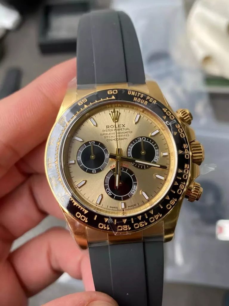Clean Factory Rolex Daytona 126518 40mm SH4131 Clean Factory Superlumed White dial and hands in correct blue Oysterflex strap
