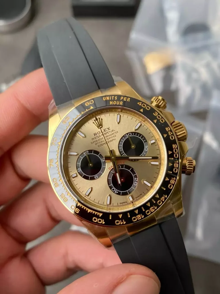 Clean Factory Rolex Daytona 126518 40mm SH4131 Clean Factory Superlumed White dial and hands in correct blue Oysterflex strap