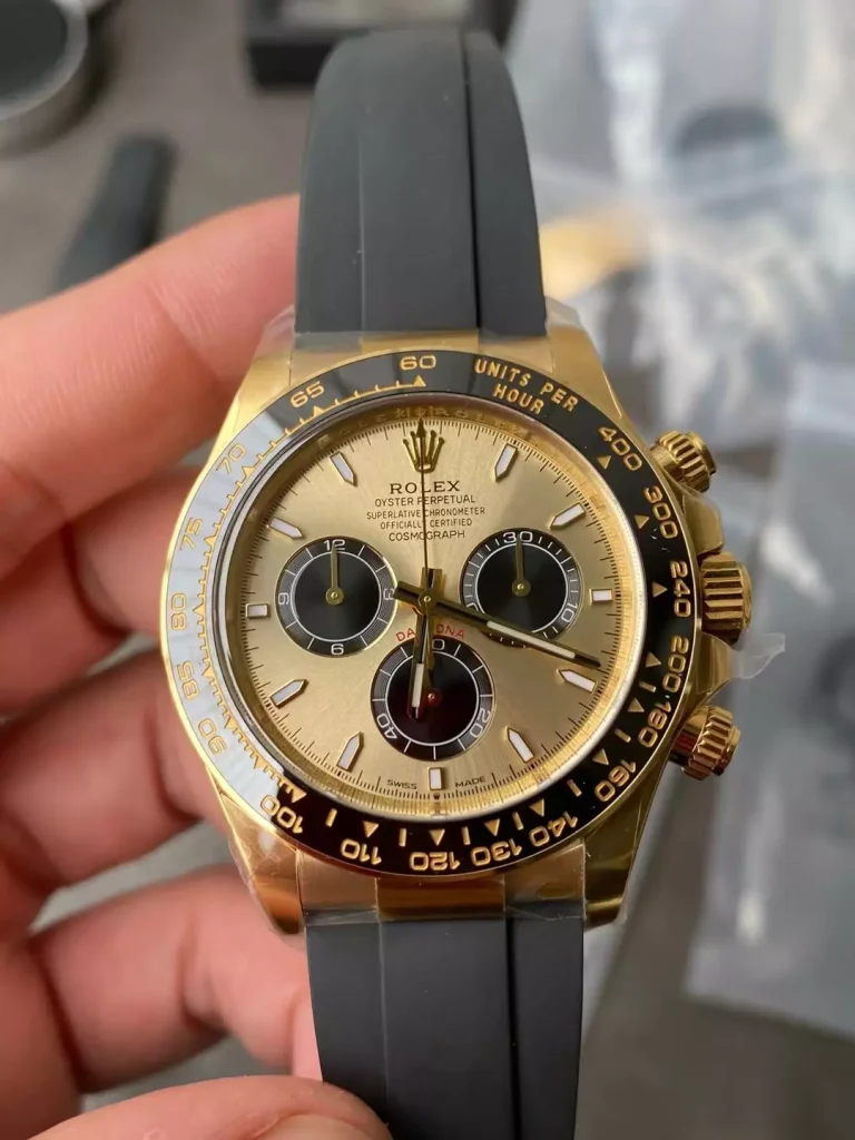Clean Factory Rolex Daytona 126518 40mm SH4131 Clean Factory Superlumed White dial and hands in correct blue Oysterflex strap