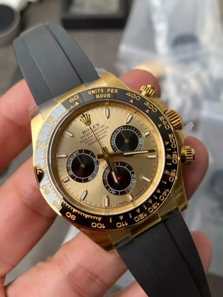 Clean Factory Rolex Daytona 126518 40mm SH4131 Clean Factory Superlumed White dial and hands in correct blue Oysterflex strap