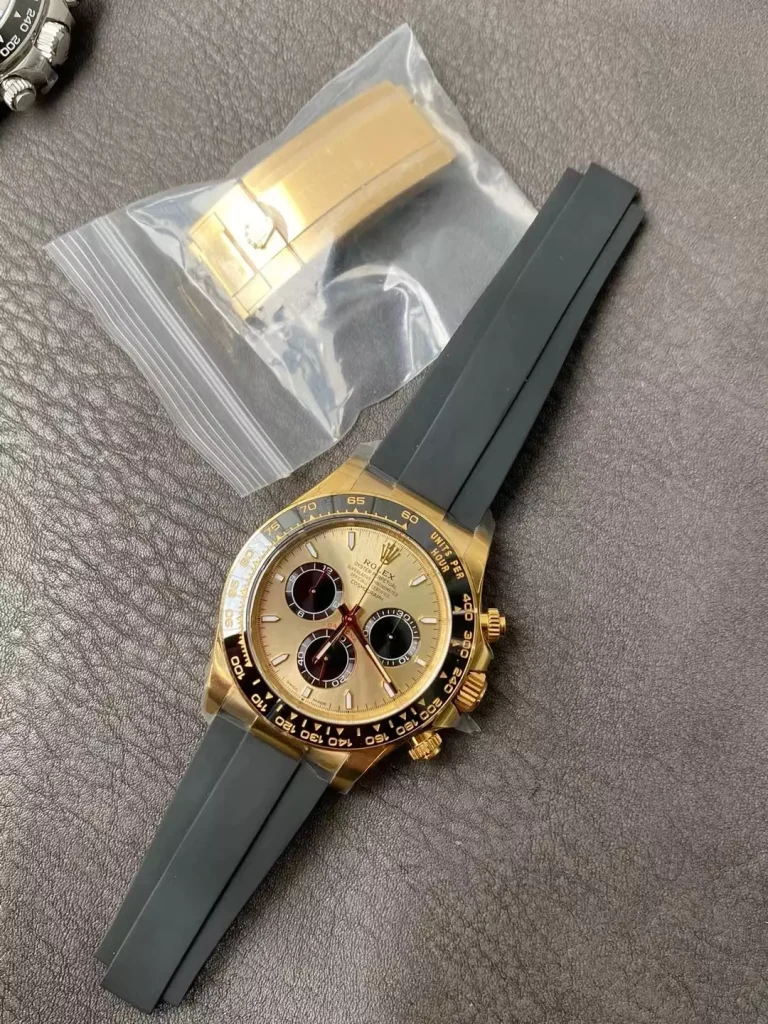 Clean Factory Rolex Daytona 126518 40mm SH4131 Clean Factory Superlumed White dial and hands in correct blue Oysterflex strap