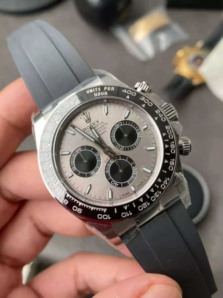 Clean Factory Rolex Daytona 126519 40mm SH4131 Grey Dial Oysterflex strap