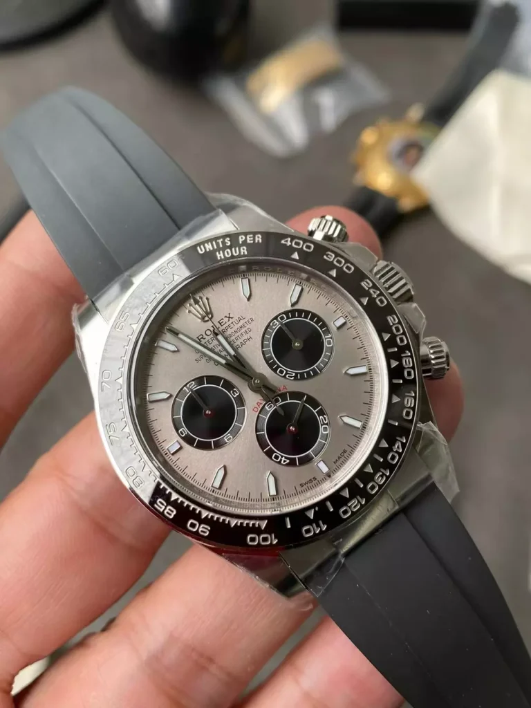 Clean Factory Rolex Daytona 126519 40mm SH4131 Grey Dial Oysterflex strap
