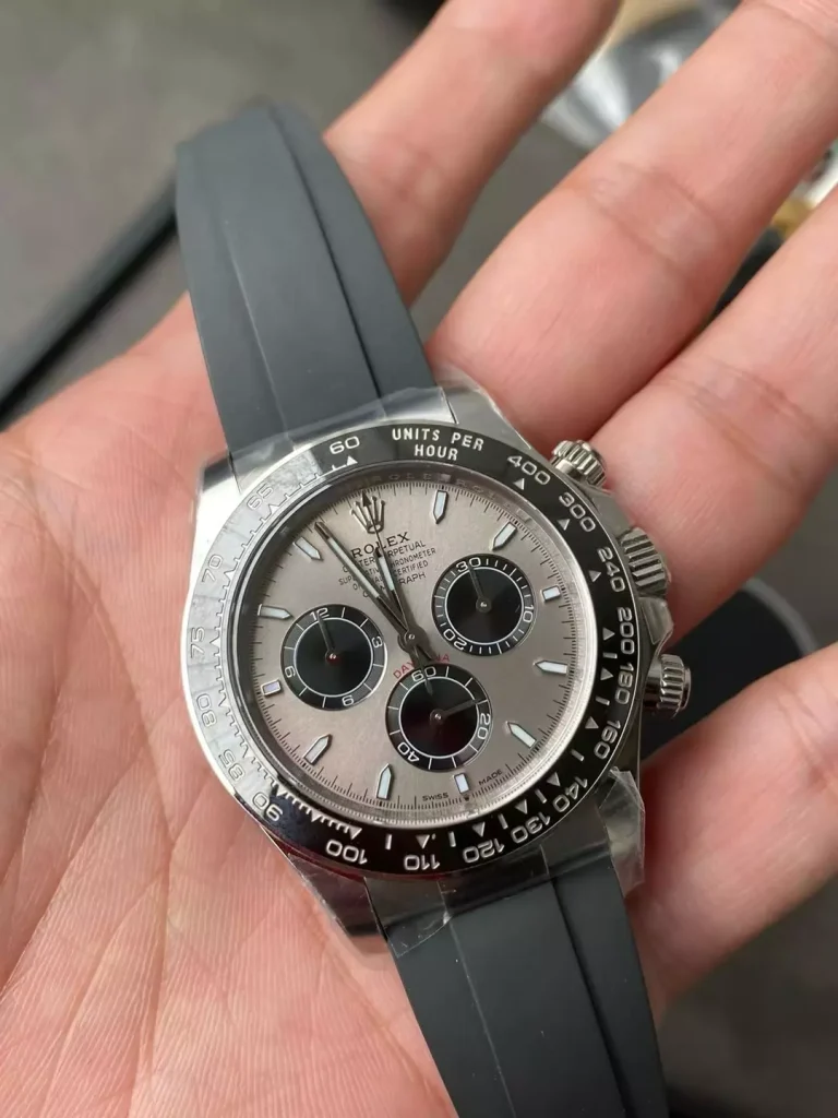 Clean Factory Rolex Daytona 126519 40mm SH4131 Grey Dial Oysterflex strap