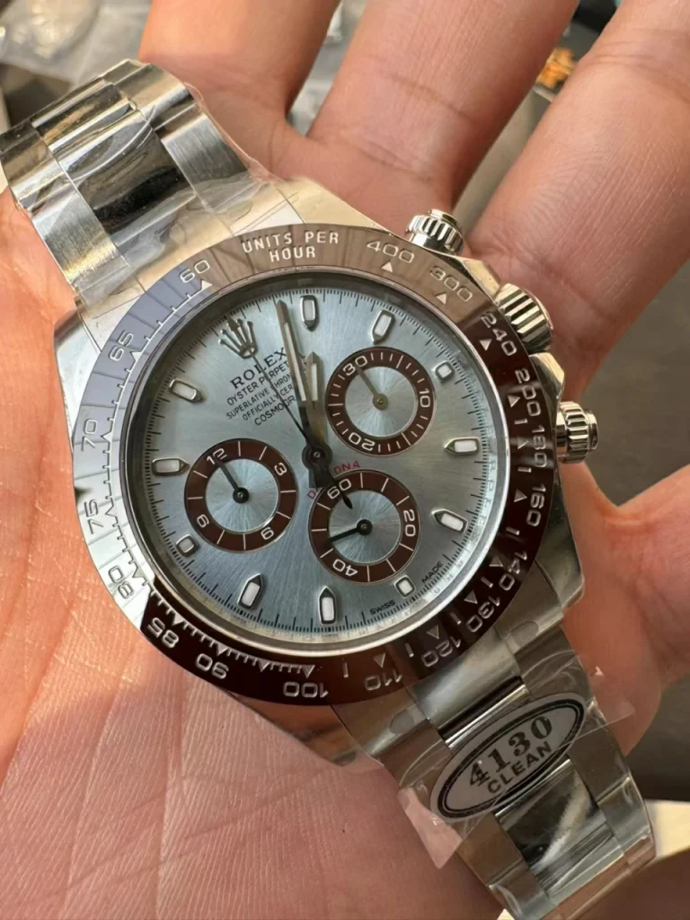 Clean Factory Rolex Daytona 116506 40mm SA4130 Superlumed blue dial and hands in correct blue color Bracelet