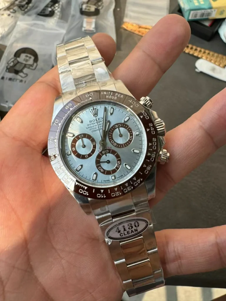 Clean Factory Rolex Daytona 116506 40mm SA4130 Superlumed blue dial and hands in correct blue color Bracelet