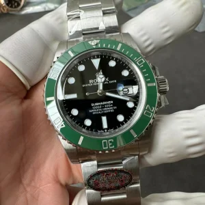 Clean Factory Rolex Submariner 126610 41mm 3235 Black Dial with Dot Markers with Blue Superlume Applied Bracelet