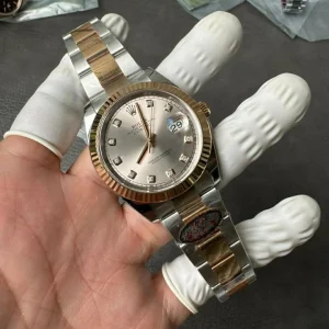 Clean Factory Rolex Datejust 126331 41mm SH3235 Champagne Dial with Diamonds markers Oyster bracelet