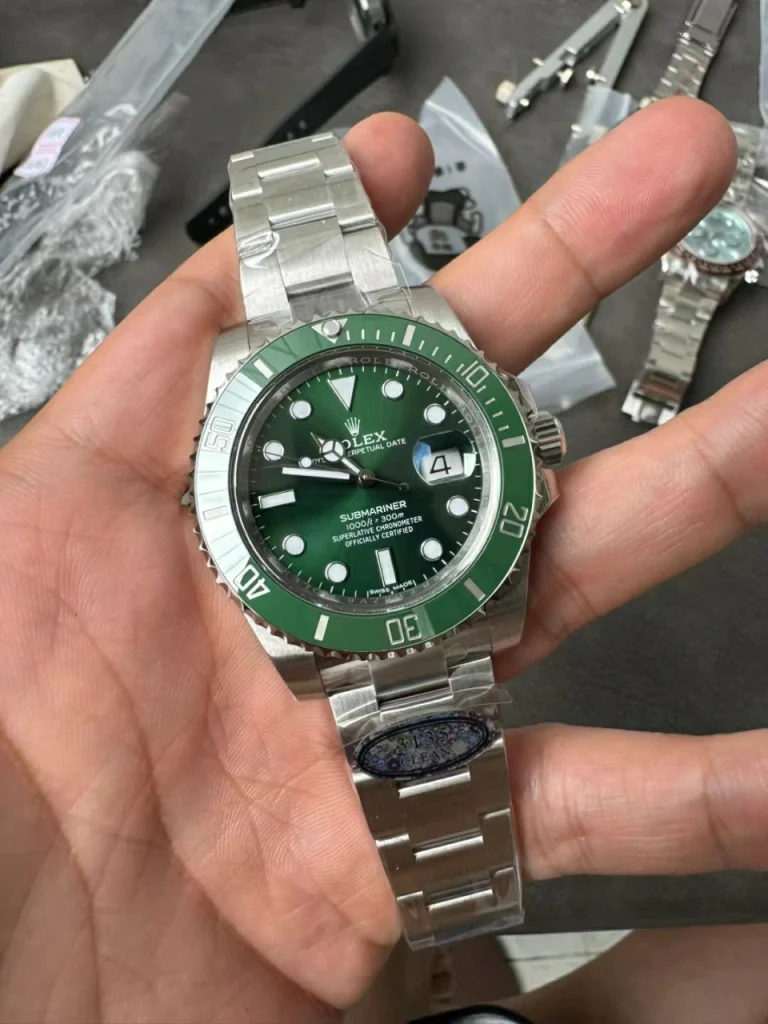 Clean Factory Rolex Submariner 116610LV 40mm 3135 Superlumed green dial Bracelet