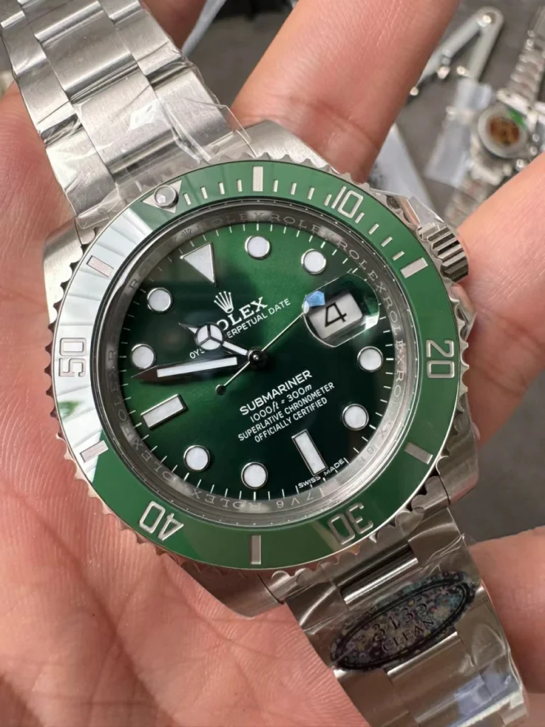 Clean Factory Rolex Submariner 116610LV 40mm 3135 Superlumed green dial Bracelet
