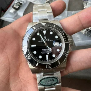 Clean Factory Rolex Submariner 126610LN 41mm 3235 Black Dial with Dot Markers with Blue Superlume Applied