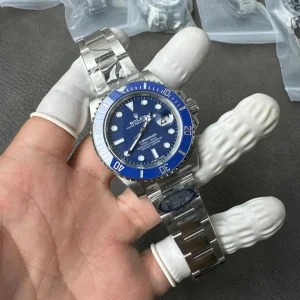 Clean Factory Rolex Submariner 116619LB 41mm DD3135 Blue Dial with Dot Markers (Super Blue Superlume Applied)