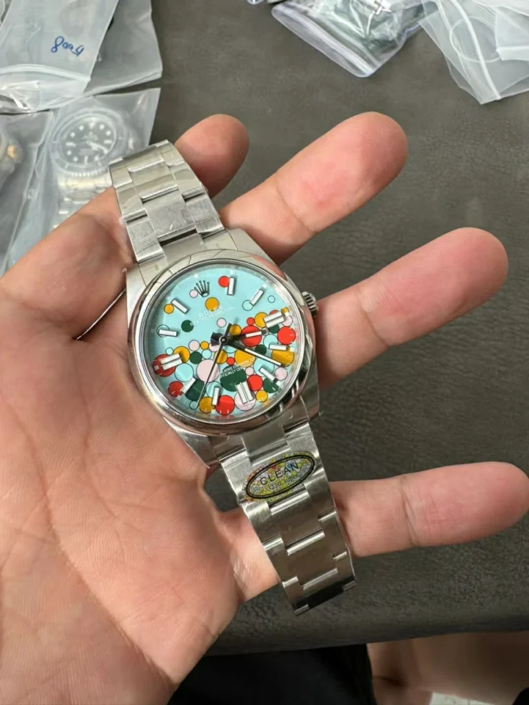 Clean Factory Rolex Oyster Perpetual 124300 41mm 3230 Celebration Dial with Stick Markers Bracelet