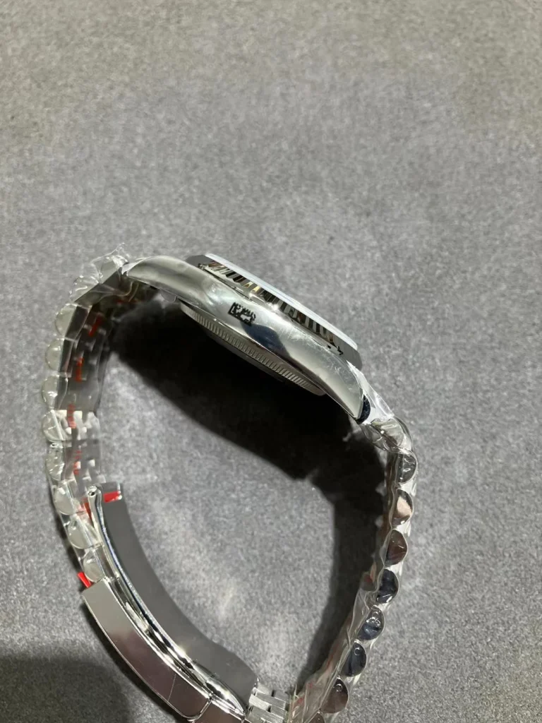 Clean Factory Rolex Datejust 126234 36mm SH3235 Blue Patterened Dial with Stick Markers Jubilee bracelet