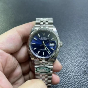 Clean Factory Rolex Datejust 126234 36mm SH3235 Blue Dial with Stick Markers Jubilee bracelet